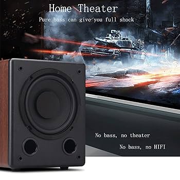 スピーカー・ウーファー fre Amazon.co.jp: ASAKUNMZLP(売店) オーディオサブウーファー